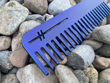 Load image into Gallery viewer, Heircomb Abbey Wide Tooth Matte Blueberry