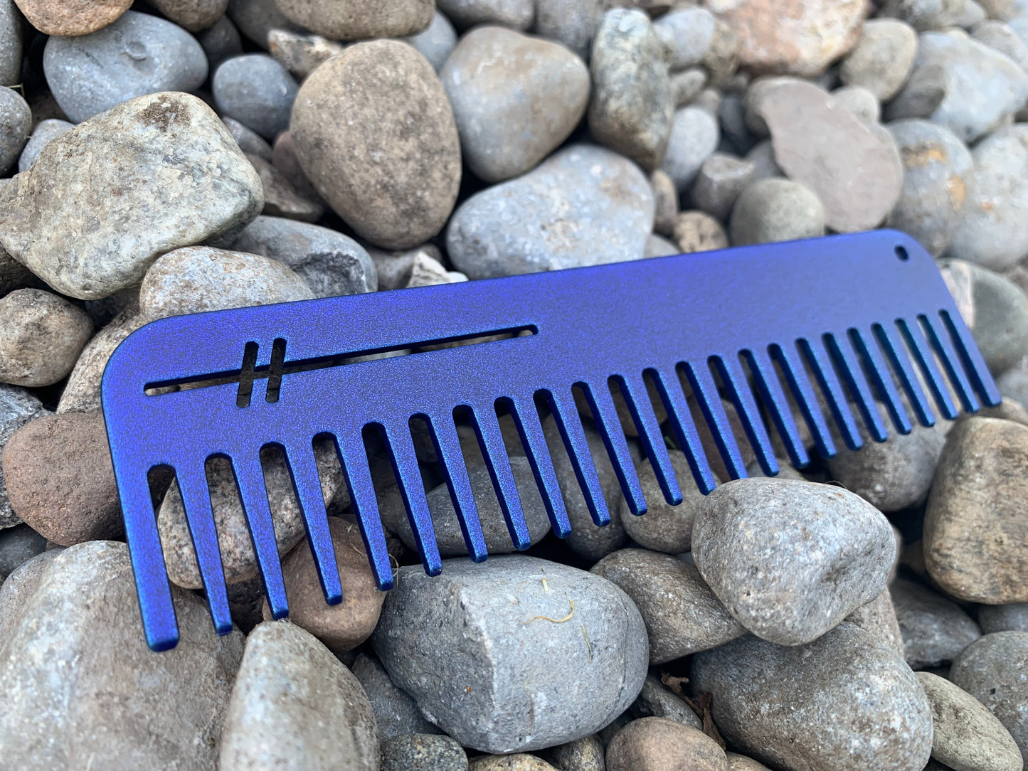 Heircomb Abbey Wide Tooth Matte Blueberry 