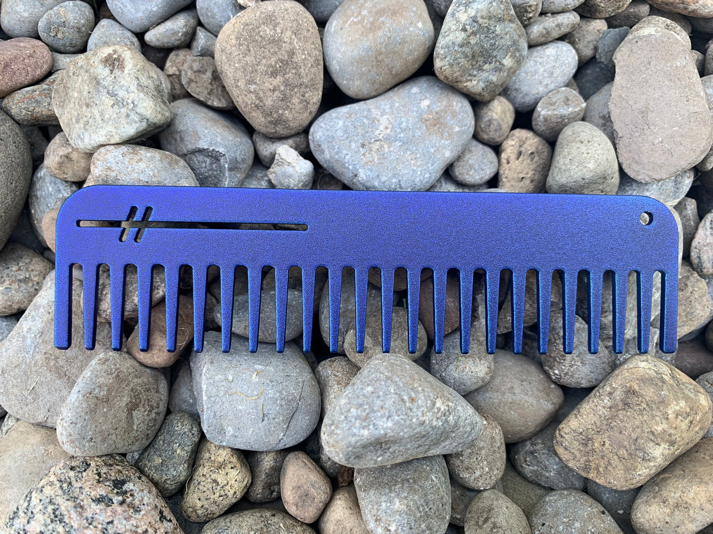 Heircomb Abbey Wide Tooth Matte Blueberry