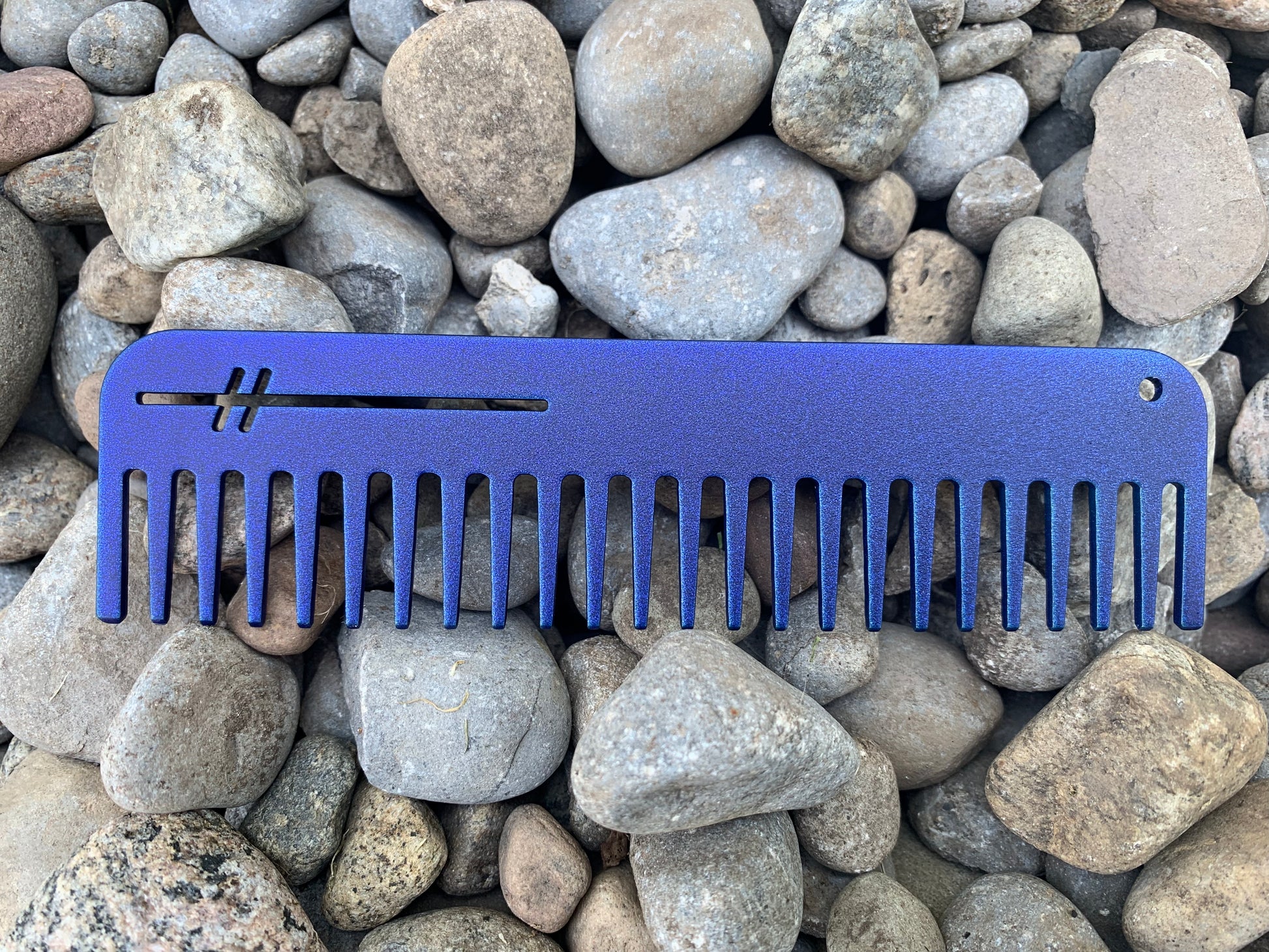 Heircomb Abbey Wide Tooth Matte Blueberry