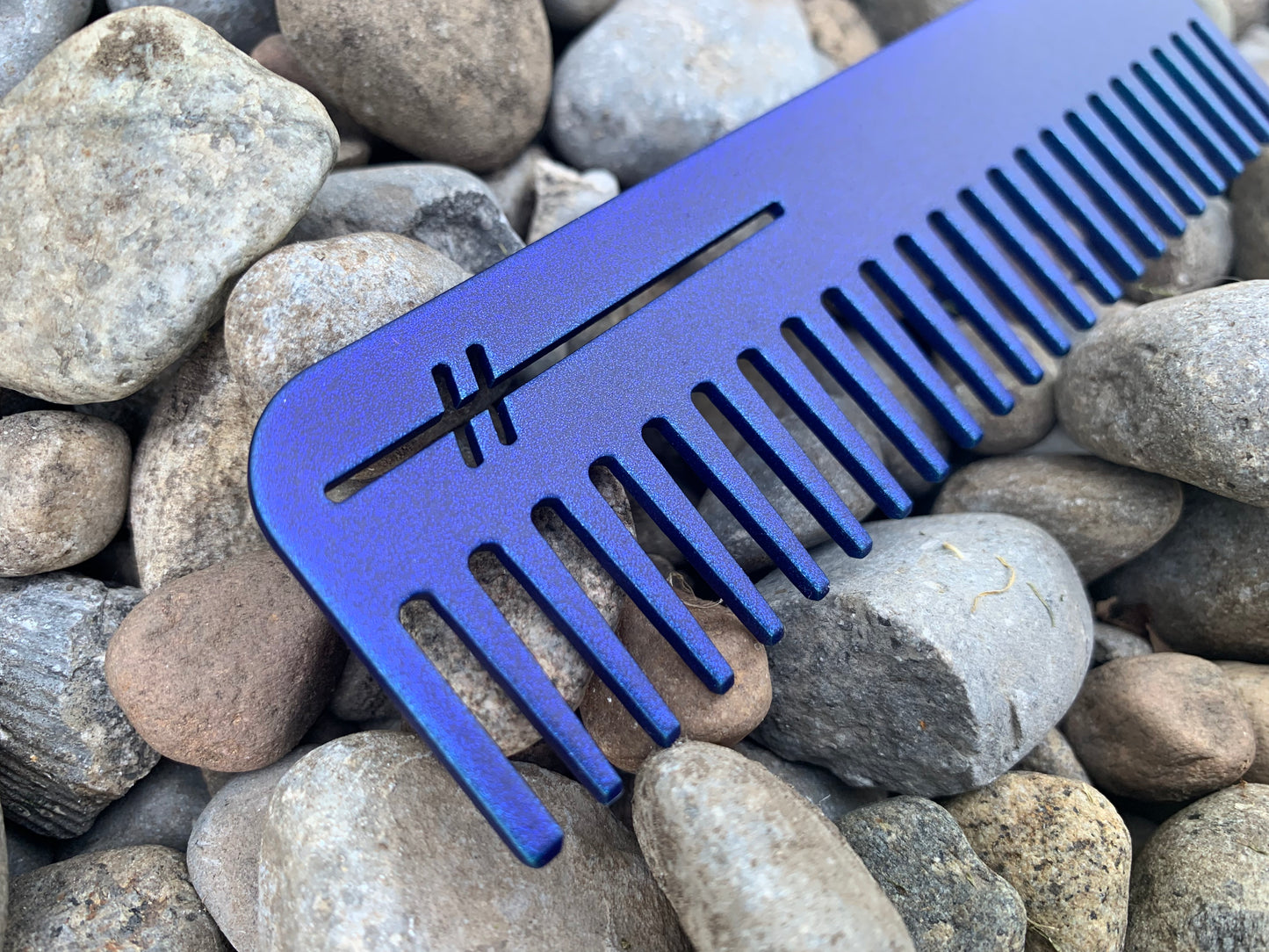Heircomb Abbey Wide Tooth Matte Blueberry