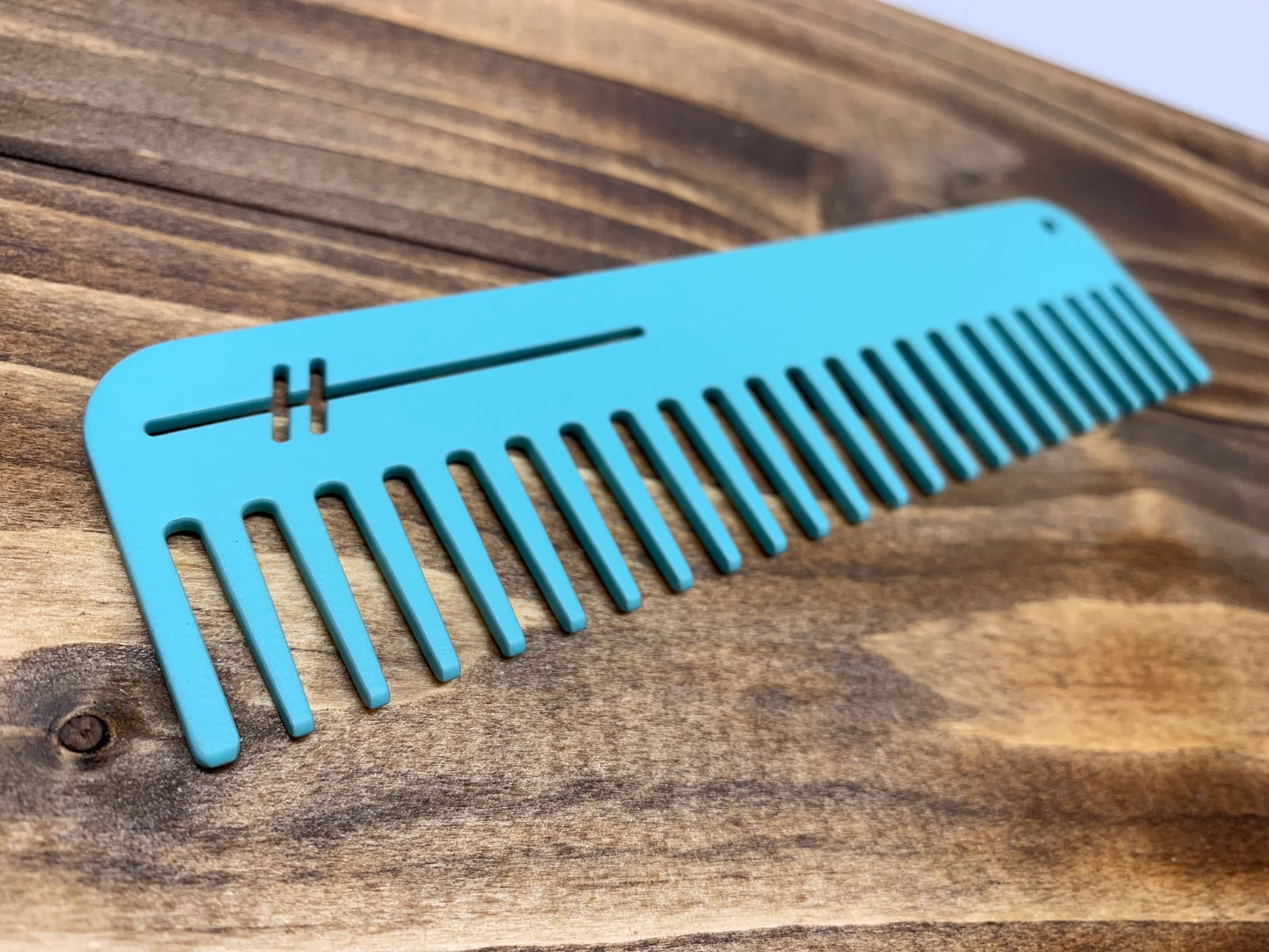 Heircomb Abbey Wide Tooth Matte Teal (Seafoam)