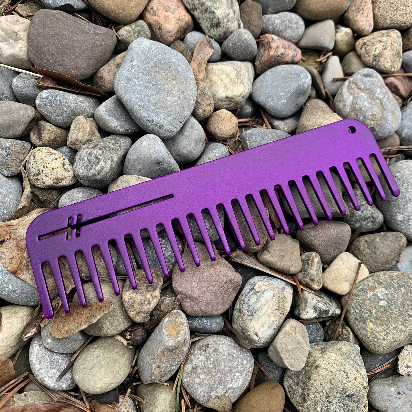 Heircomb Abbey Wide Tooth Matte Purple