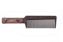 Load image into Gallery viewer, &quot;The Master&quot; Copper Envy Flat Top Comb w/ Wood Handle
